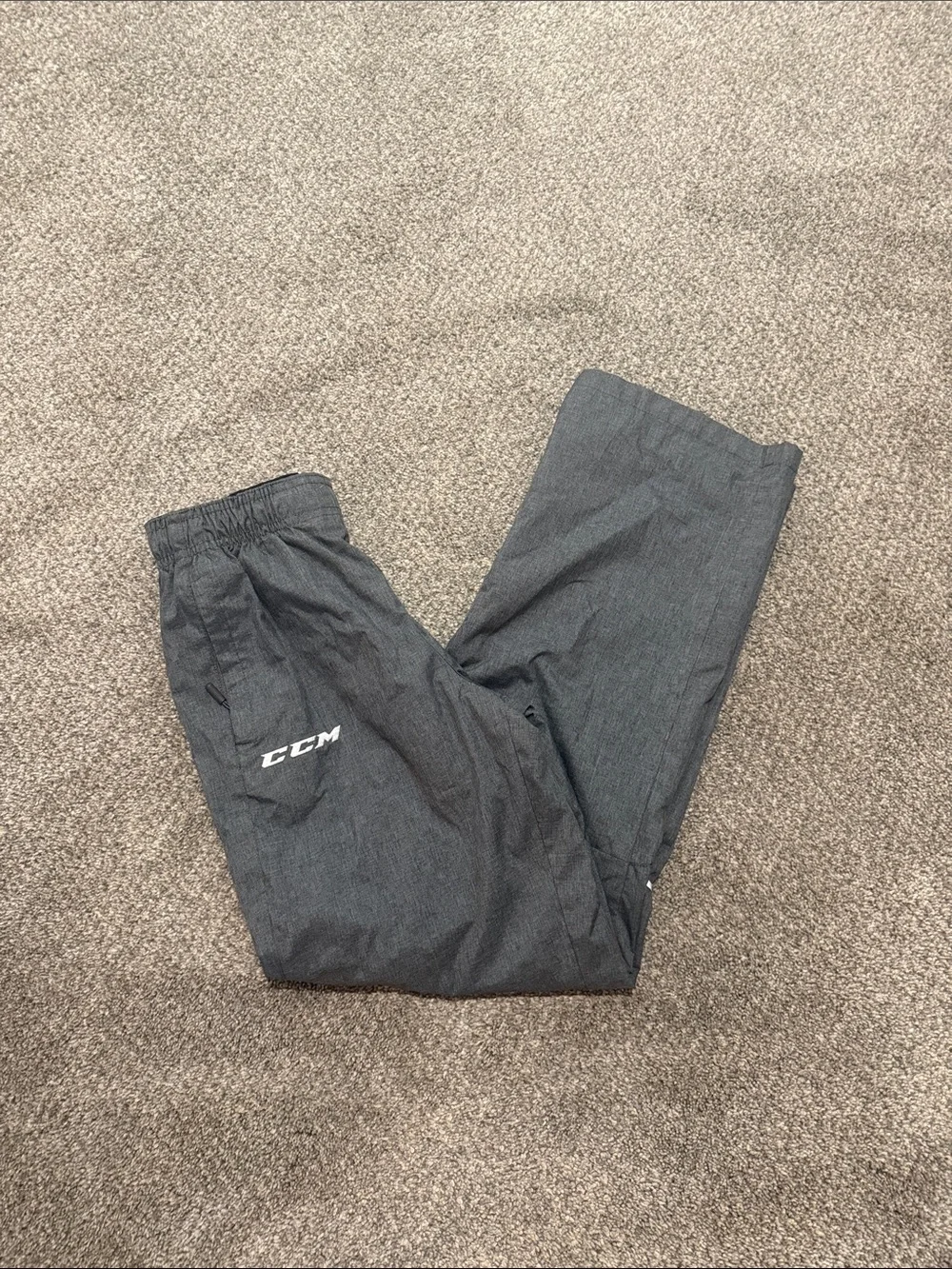 CCM Youth Dark Gray Performance Track Jacket and Pants